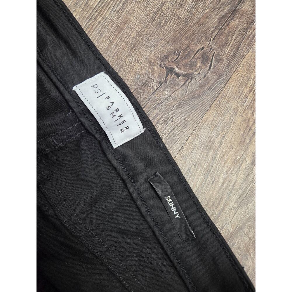 Parker Smith Skinny Fit Stretch Solid Black Pants Made in USA Size 30 - Picture 3 of 7